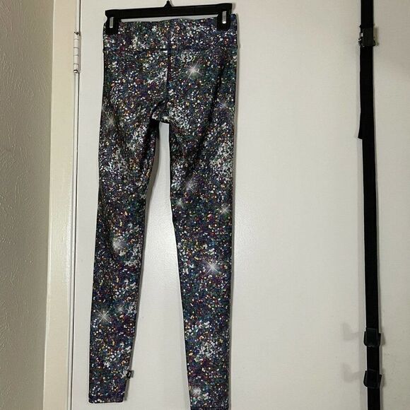 Terez Leggings Confetti Dotted Multicolor Workout Yoga Size Small - Picture 4 of 7